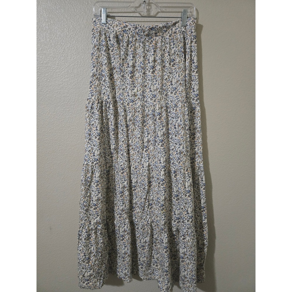 HM Floral Tiered Ditsy Boho Cottagecore Womens Medium maxi skirt